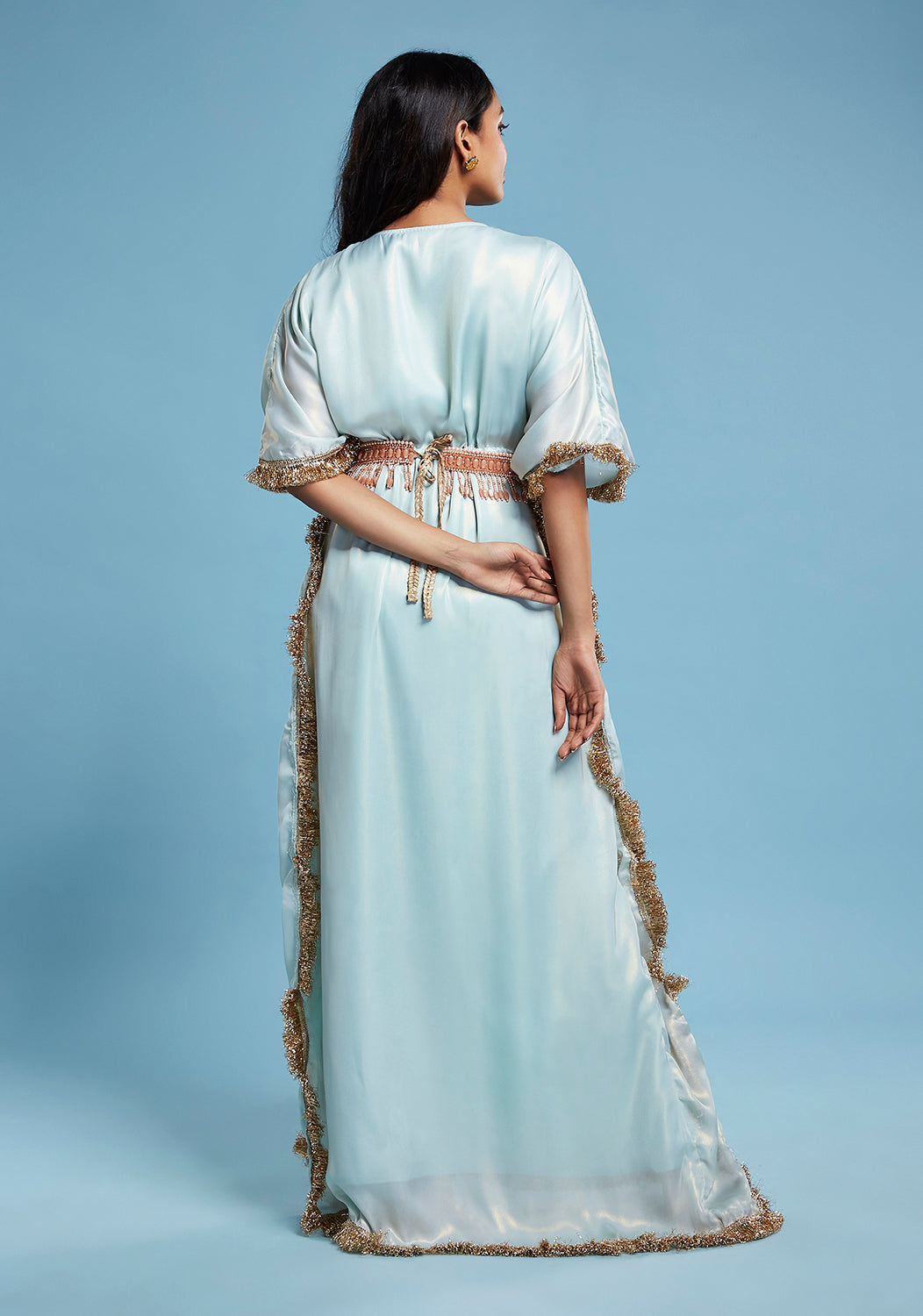 Blue Shimmer Kaftan