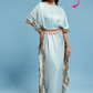 Blue Shimmer Kaftan