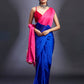 Electric Blue & Rani Saree