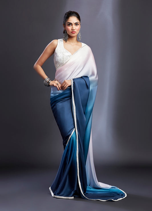 Pink & Blush Ombre Saree