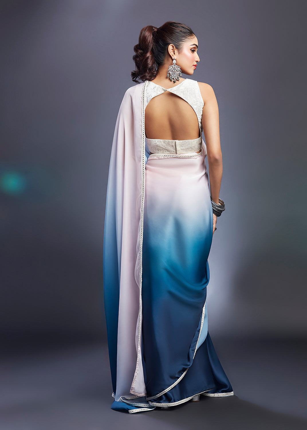 Pink & Blush Ombre Saree