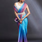 Purple & Blush Ombre Saree