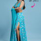Turquoise Sleeveless Lehenga Set
