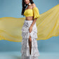 Yellow Offshoulder Lehenga Set