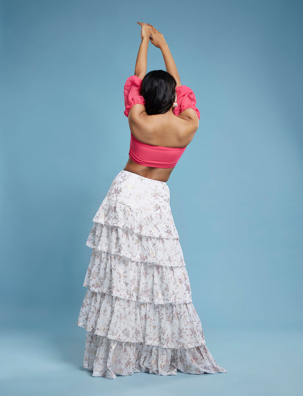 Gulabi Offshoulder Lehenga Set