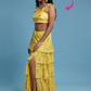 Yellow Ruffle Sleeveless Lehenga Set
