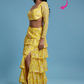 Yellow  Backless Lehenga Set