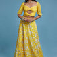 Yellow Bow Lehenga Set