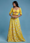 Yellow Bow Lehenga Set