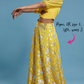 Yellow Bow Lehenga Set