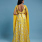 Yellow  Corset Lehenga Set
