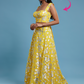 Yellow  Corset Lehenga Set