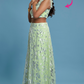 Pista Ruffle Sleeveless Lehenga Set