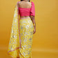 Yellow Barfi Saree