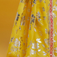 Yellow Barfi Saree