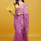 Purple Barfi Saree