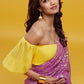 Purple Barfi Saree