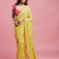 Yellow Barfi Saree