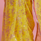 Yellow Barfi Saree