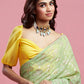 Lime Barfi Saree