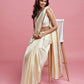 Ivory Cocktail Saree