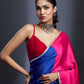 Electric Blue & Rani Saree Set