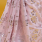 Baby Pink Barfi Saree Set