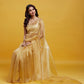Gold Organza Saree Set