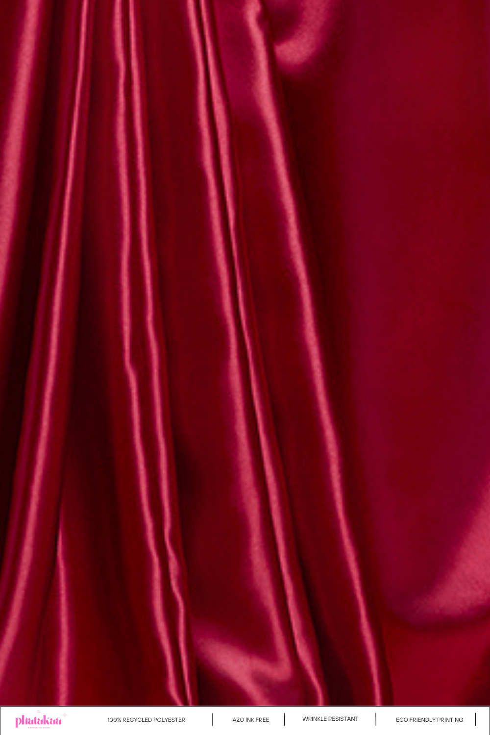 Red Cocktail Saree Set