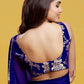 Navy Cocktail Saree Set