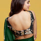 Emerald Cocktail Saree Set
