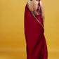 Maroon Cocktail Saree