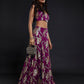 Maroon Vark Sleeveless Lehenga Set