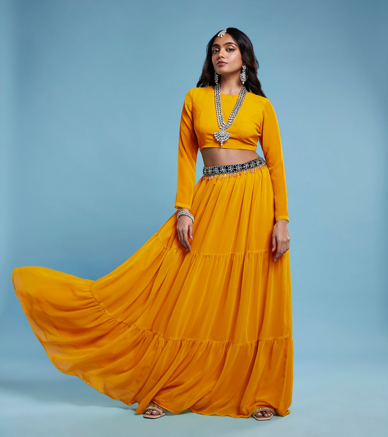 Mango Lehenga Set