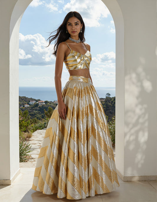 Inara Gota Lehenga Set