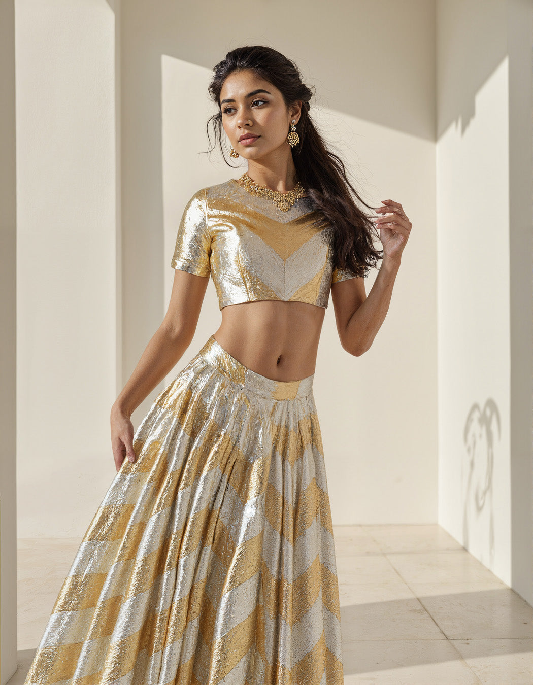 Nyla Gota Lehenga Set