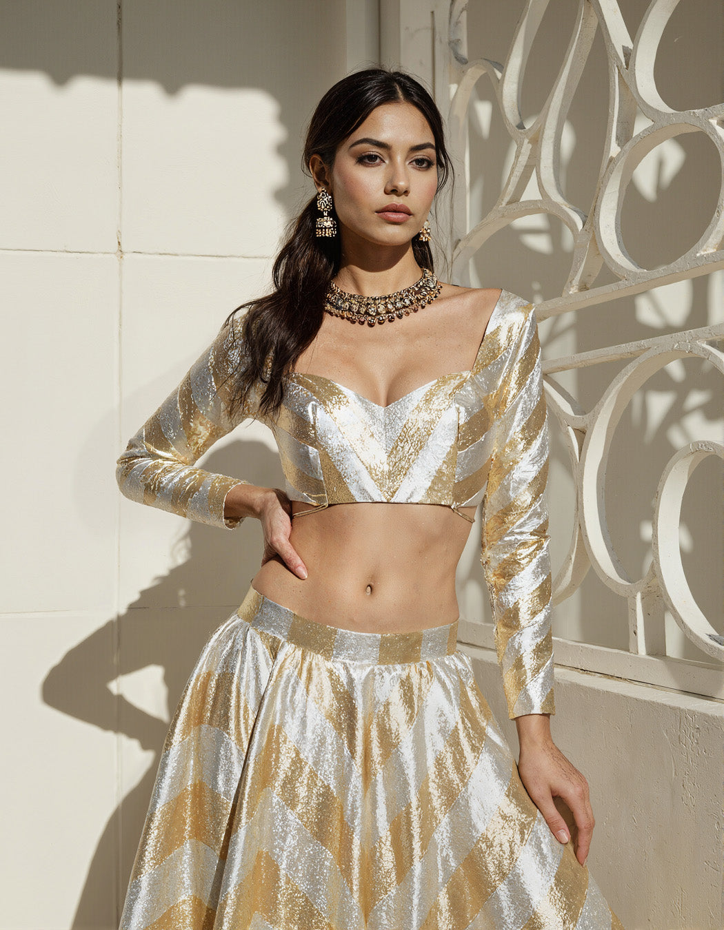 Shanaya Gota Lehenga Set