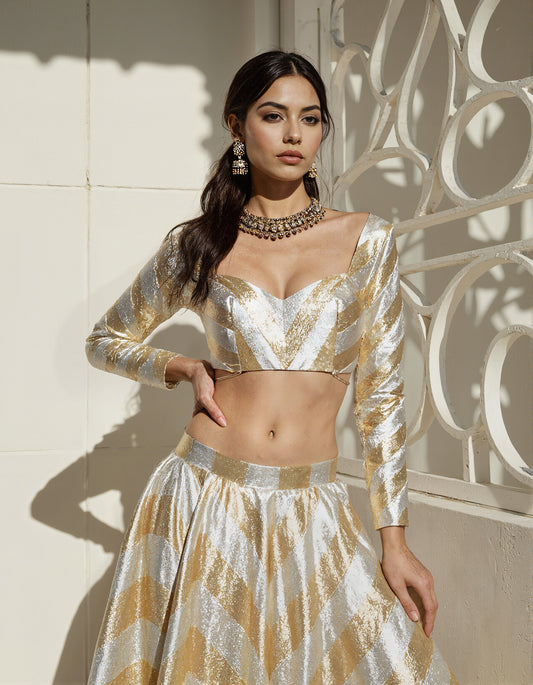 Shanaya Gota Lehenga Set