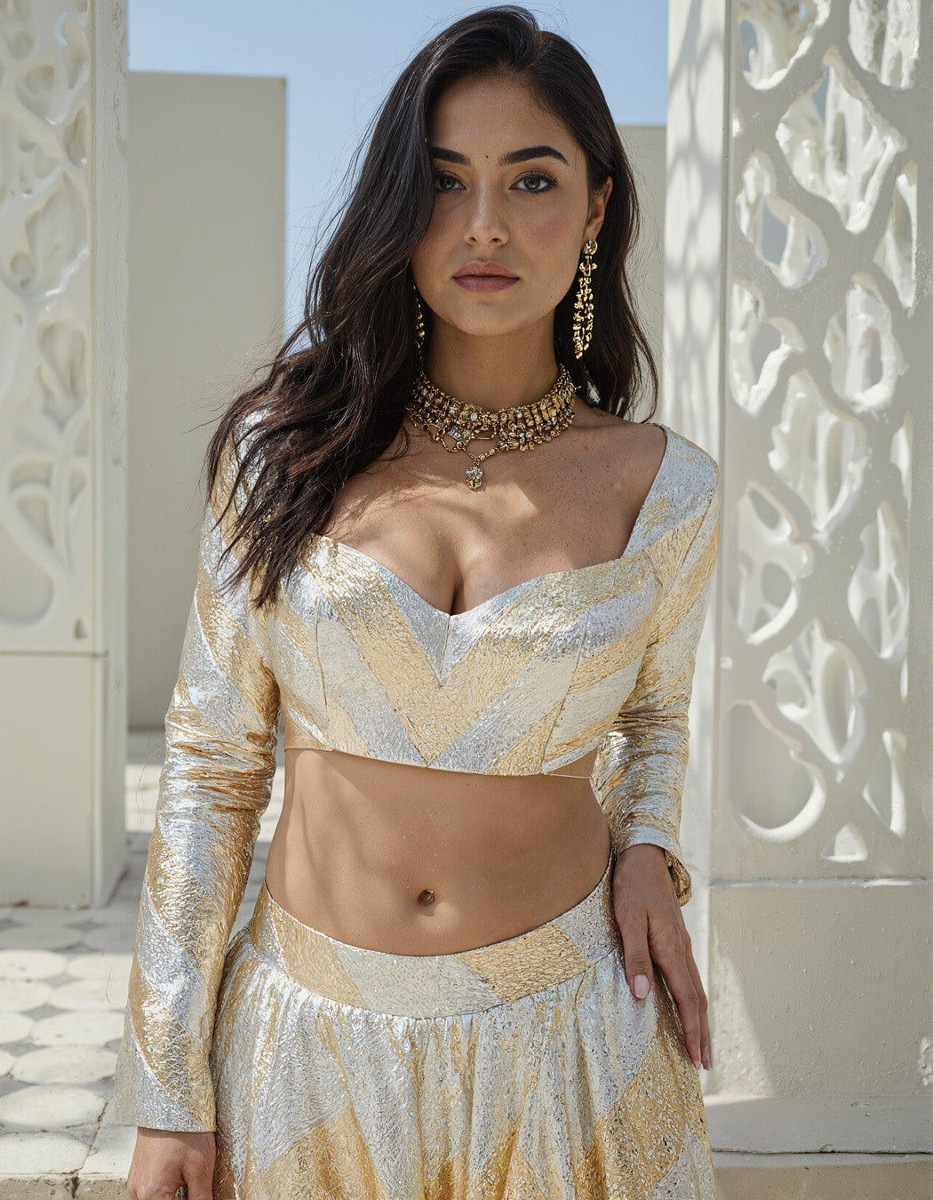 Shanaya Gota Lehenga Set