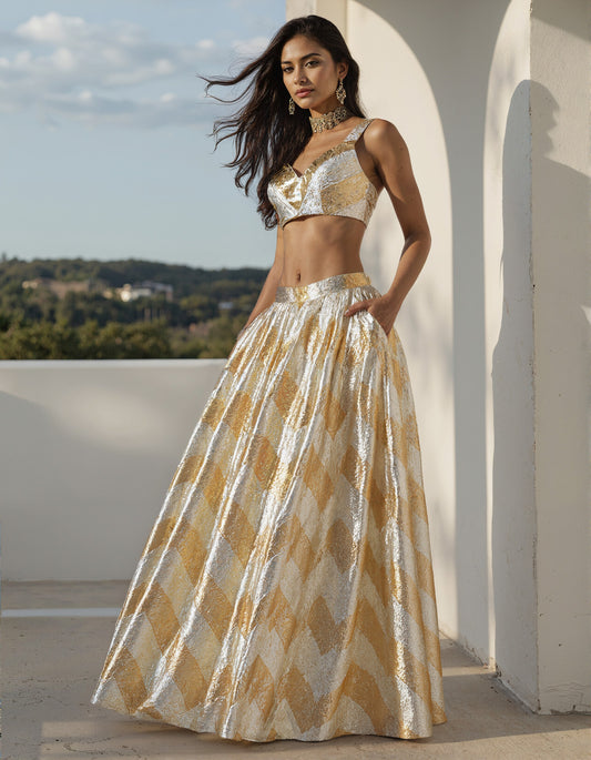 Samaira Gota Lehenga Set