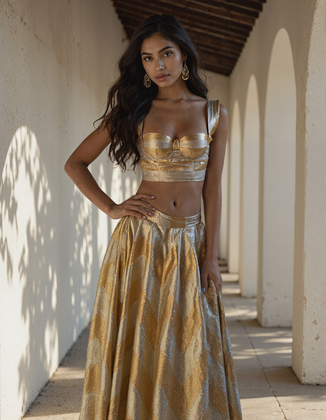 Zivah Gota Lehenga Set