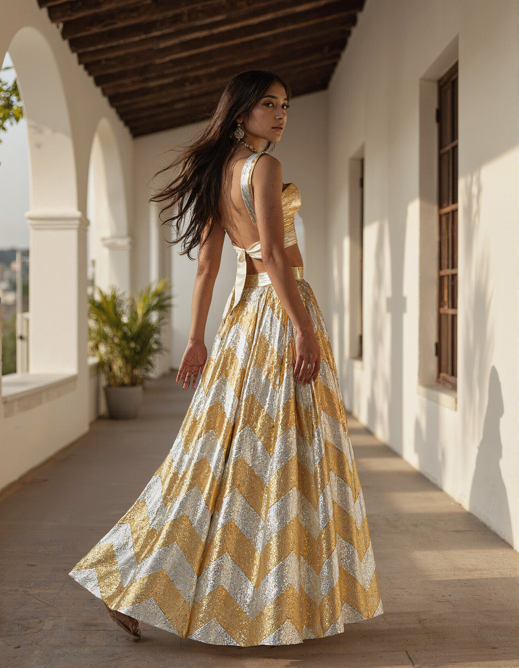 Zivah Gota Lehenga Set