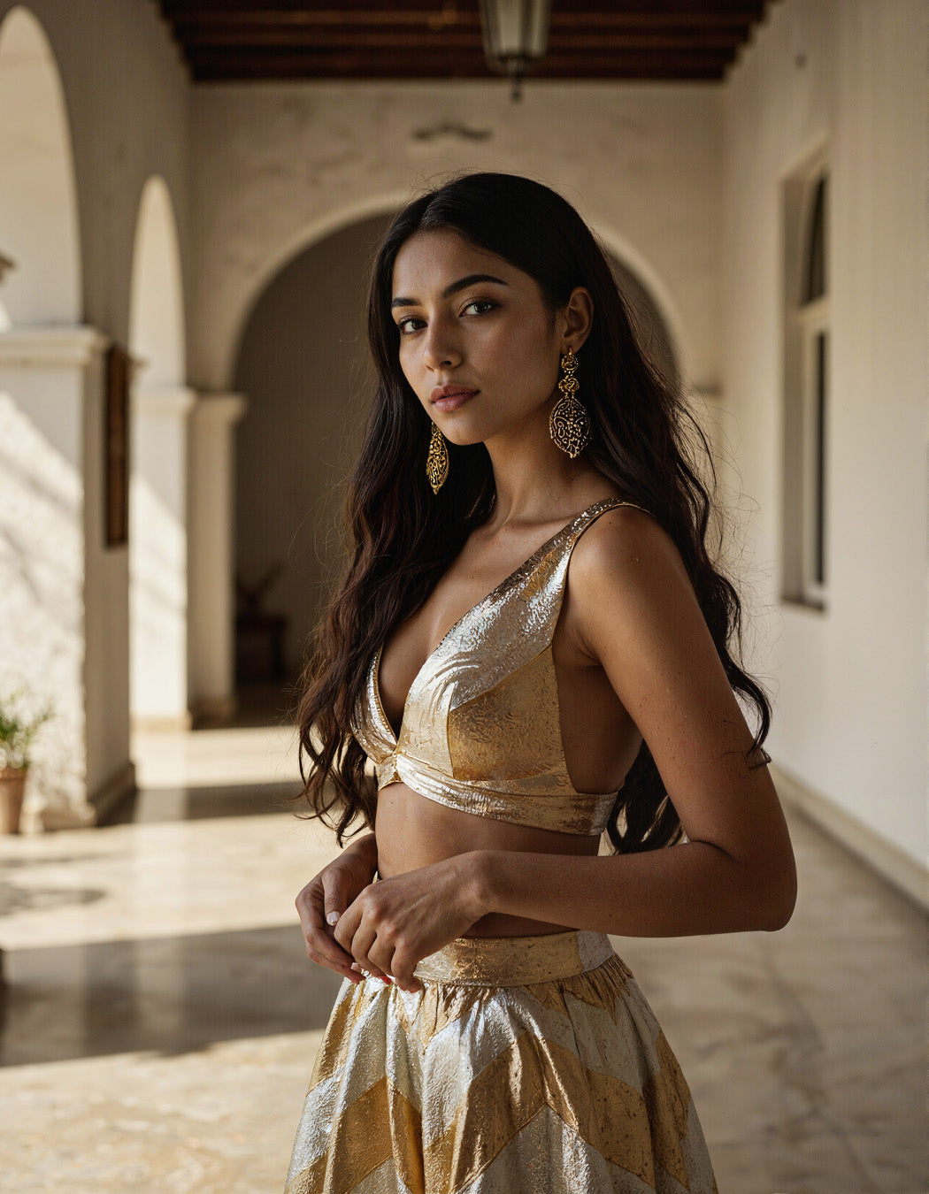 Senna Gota Lehenga Set