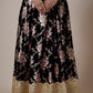 Black Recycled Polyester Foil Printed Lehenga Set