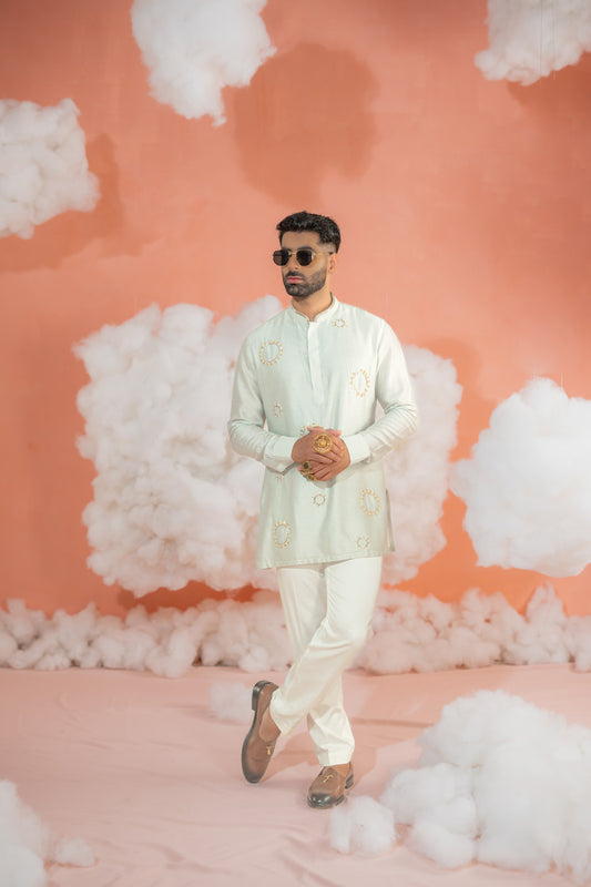 Circle Booti Short kurta set