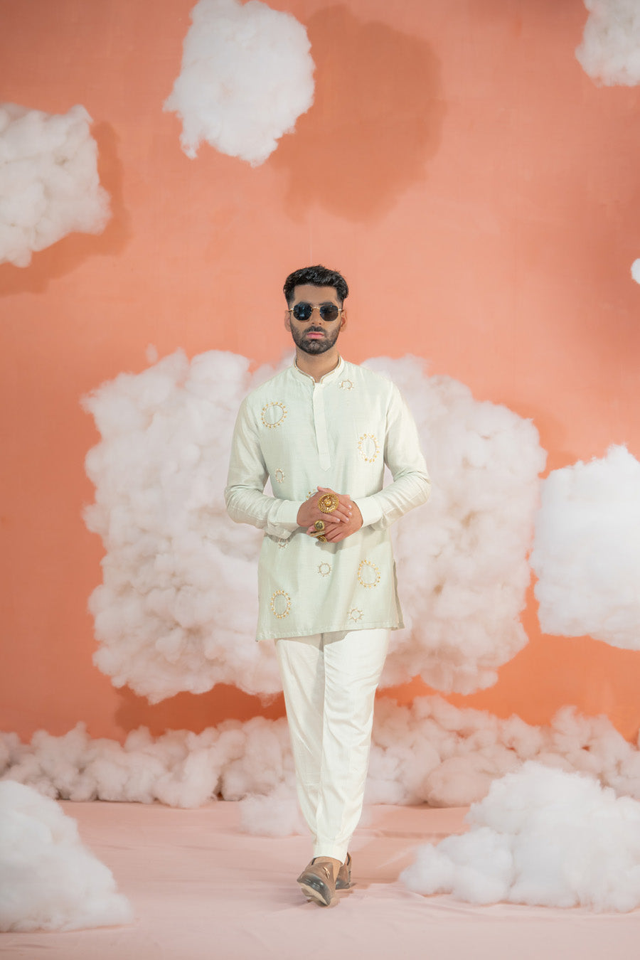 Circle Booti Short kurta set