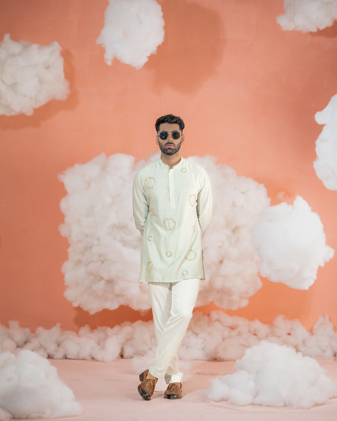 Circle Booti Short kurta set