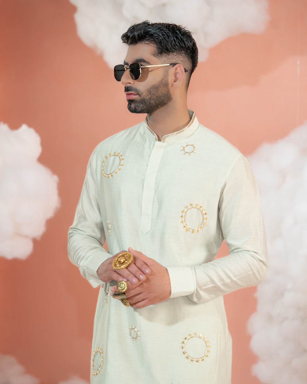 Circle Booti Short kurta set