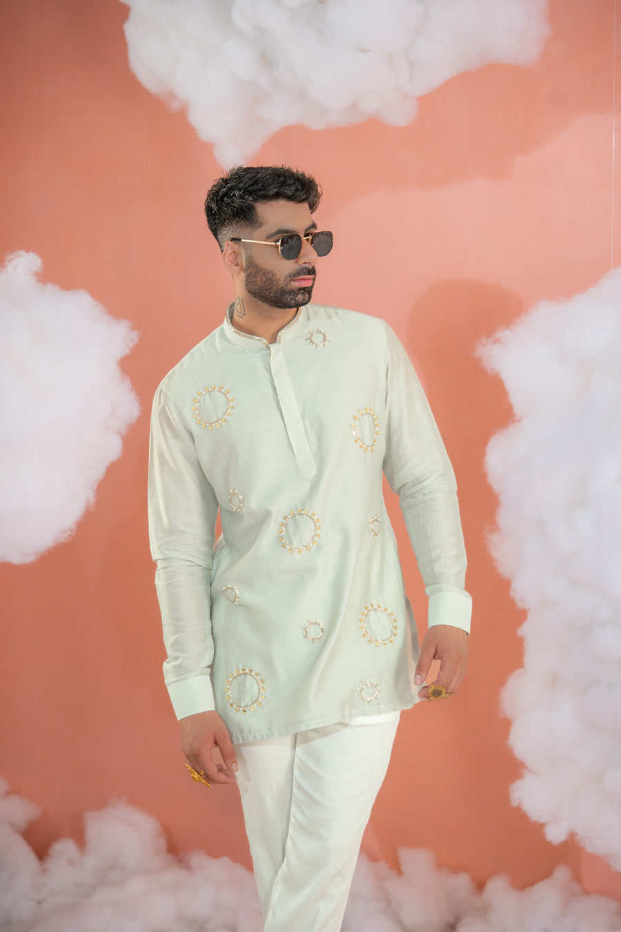 Circle Booti Short kurta set