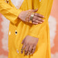 Marigold Patch Long kurta set